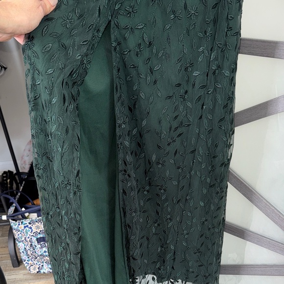 Baltic Born Deep Green Lace Maxi Dress - Picture 6 of 7